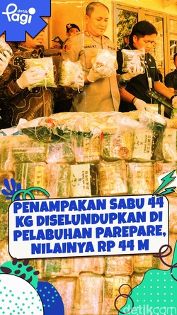 Video: Penampakan Sabu 44 Kg Diselundupkan di Pelabuhan Parepare, Nilainya Rp 44 M