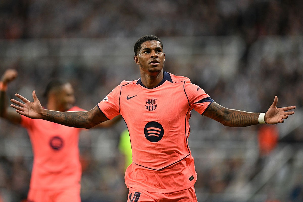 Marcus Rashford tengah bersinar dalam masa peminjaman di Barcelona musim ini. Foto: Ben Roberts - Danehouse/Getty Images