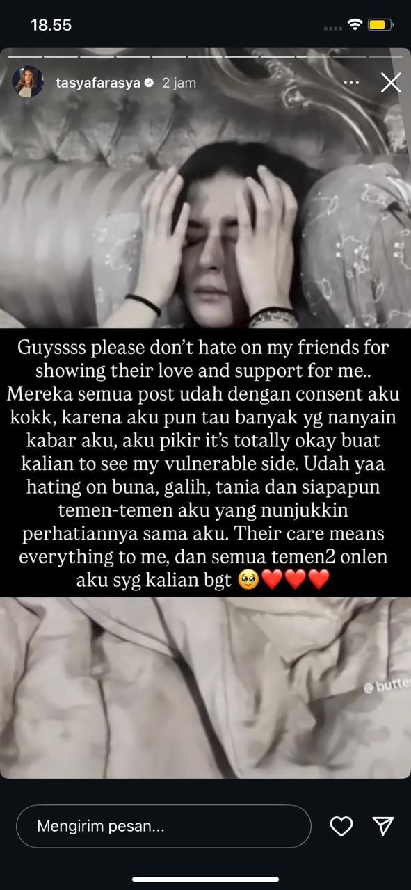 Tasya Farasay bela Rachel Vennya