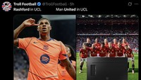 Meme MU Gigit Jari Lihat Rashford Gacor di Barcelona