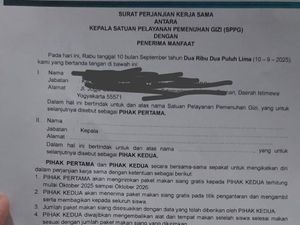 SPPG DIY Angkat Bicara Soal Surat Perjanjian Rahasiakan Keracunan MBG SPPG DIY Angkat Bicara Soal Surat Perjanjian Rahasiakan Keracunan MBG