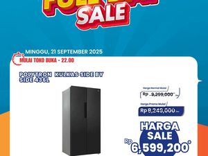 Kulkas 436L Hemat Banget di Transmart Full Day Sale, Ayo Dibeli!