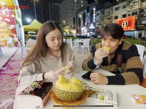 Vika Kolesnaya dan Billy Syahputra Kompak Makan di Warteg sampai Cicip Durian