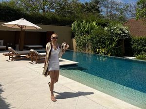 Hyoyeon Santai di Bali, Dikira Punya Vila Pribadi-Berpayung Kardus Hyoyeon Santai di Bali, Dikira Punya Vila Pribadi-Berpayung Kardus