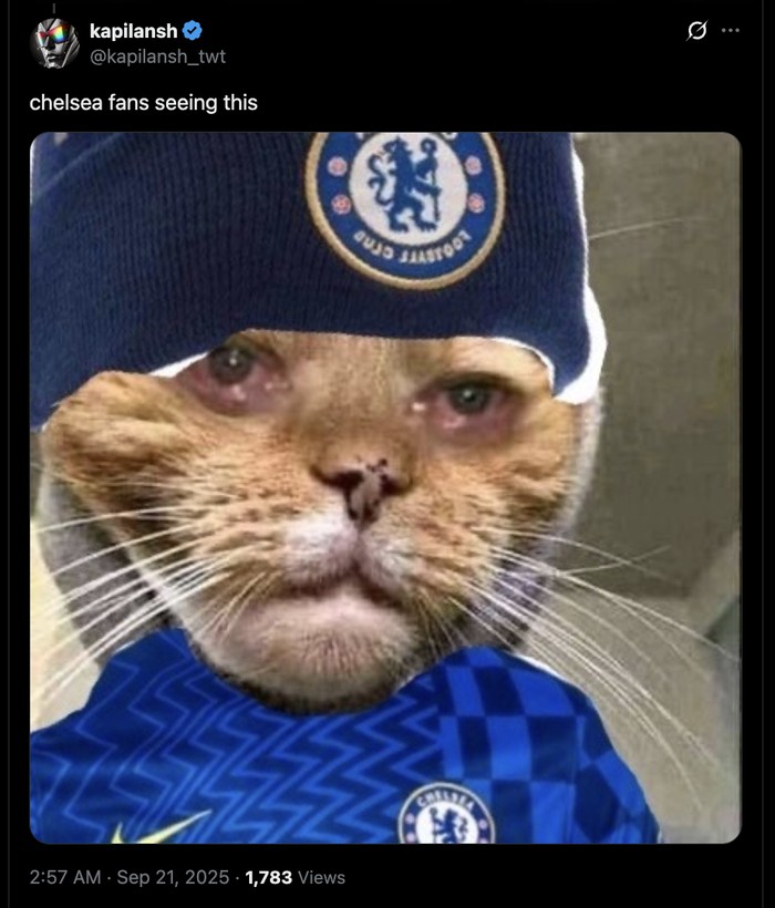 Meme Chelsea Kalah Beruntun