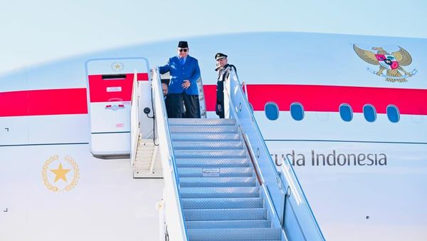 Potret Prabowo Tiba di AS untuk Hadiri Sidang Umum PBB