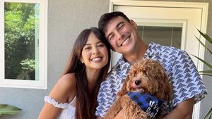 7 Foto Gender Reveal Aurelie Moeremans, Sederhana Bareng Keluarga