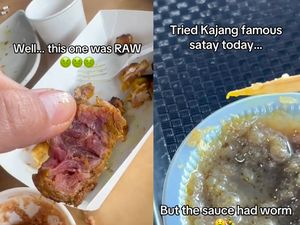Kacau! Sate di Gerai Ini Dagingnya Mentah dan Ada Belatung di Bumbunya Kacau! Sate di Gerai Ini Dagingnya Mentah dan Ada Belatung di Bumbunya