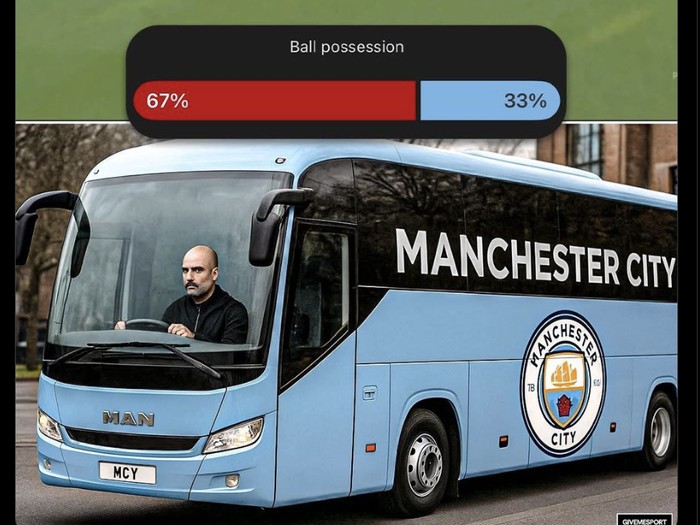 Meme Man City Parkir Bus