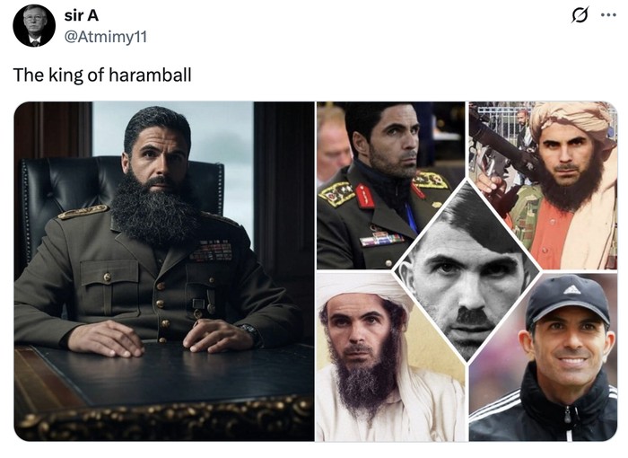 Meme Pep Guardiola Meme manajer Manchester City, Pep Guardiola, disamakan dengan teroris setelah memainkan 'haramball' kontra Arsenal.