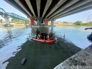 2 Pria Hilang dan Tenggelam di Sungai Brantas Surabaya Saat Cari Ikan
