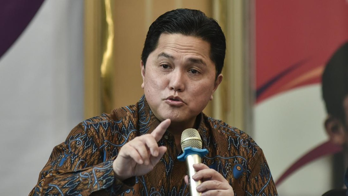 Menpora yang juga Ketum PSSI, Erick Thohir. Foto: ANTARA FOTO/Fakhri Hermansyah