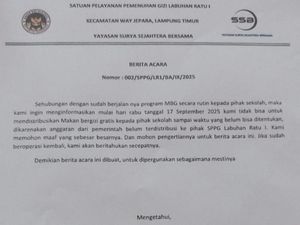 Beredar Surat Distribusi MBG di Lampung Timur Disetop Sementara