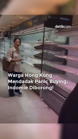 Video: Warga Hong Kong Mendadak Panic Buying