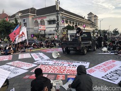 Massa Aksi Hari Tani di Nol Km Jogja Tuntut Reforma Agraria-Tolak Food Estate