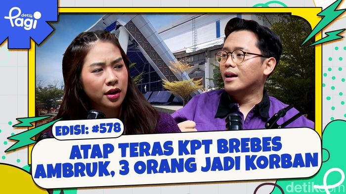 Video: Atap Teras KPT Brebes Ambruk, 3 Orang Jadi Korban