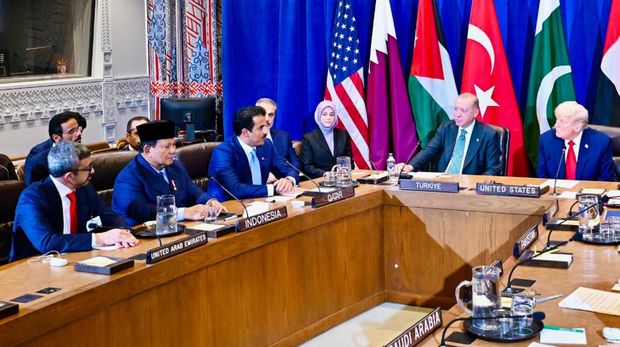 Presiden Republik Indonesia, Prabowo Subianto, menghadiri Multilateral Meeting on the Middle East atas undangan Presiden Amerika Serikat, Donald Trump, pada Selasa, 23 September 2025.