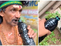 Viral! Pria Ini Ngaku Minum Oli Mesin 7 Liter Sehari Selama 33 Tahun