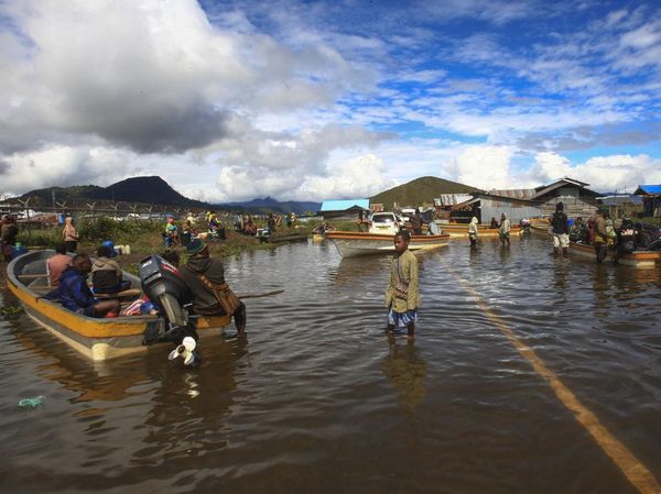 Danau Paniai Papua Meluap, Genangi Pinggiran Kampung Kogekotu