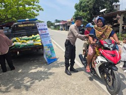 Polres Rohul Gelar Gerakan Pangan Murah, Beras Dijual Rp 11 Ribu/Kilo