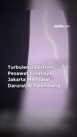 Video: Pesawat Surabaya-Jakarta Mendarat Darurat di Palembang