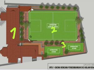 Eks Kolam Renang THR Bakal Dijadikan Lapangan Padel dan Mini Soccer Eks Kolam Renang THR Bakal Dijadikan Lapangan Padel dan Mini Soccer