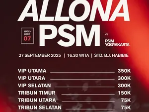Penjualan Tiket PSM Vs PSIM Resmi Dibuka, Cek Harga dan Cara Belinya