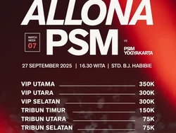 Penjualan Tiket PSM Vs PSIM Resmi Dibuka, Cek Harga dan Cara Belinya
