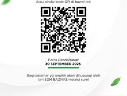 BAZNAS Buka Lowongan Kerja September 2025 untuk Lulusan S1, Cek 3 Posisi Ini!