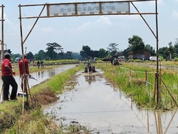 Diikuti 32 Tim, Balap Traktor di Klaten Rebut Piala Bergilir