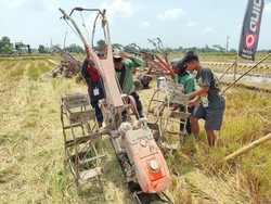 Peserta dari Berbagai Daerah Ikuti Balap Traktor di Karangduren Klaten