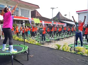 Pertamina Patra Niaga Sumbagsel Pecahkan Rekor MURI Senam Trampolin