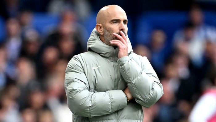LONDON, ENGLAND - SEPTEMBER 27: Enzo Maresca, Manager of Chelsea, looks on during the Premier League match between Chelsea and Brighton & Hove Albion at Stamford Bridge on September 27, 2025 in London, England. (Photo by Darren Walsh/Chelsea FC via Getty Images)