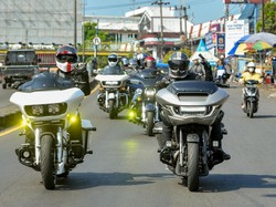 Ratusan Bikers Harley Touring hingga Bali, Sebut Tanpa Strobo-Sirene dan Patwal