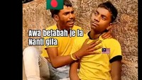 Meme mengejek Malaysia gegara pemain naturalisasi palsu pun bertebaran di sosmed (dok Internet)