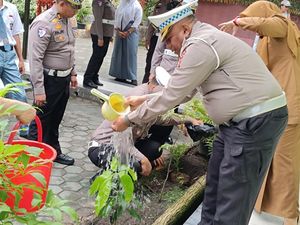 Polantas di Riau Ajak Pelajar Jadi Pelopor Keselamatan dan Peduli Lingkungan