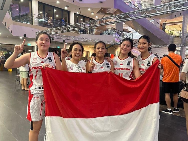 Timnas Basket 3x3 Putri U-17 Indonesia Ciptakan Sejarah Juara di Singapura