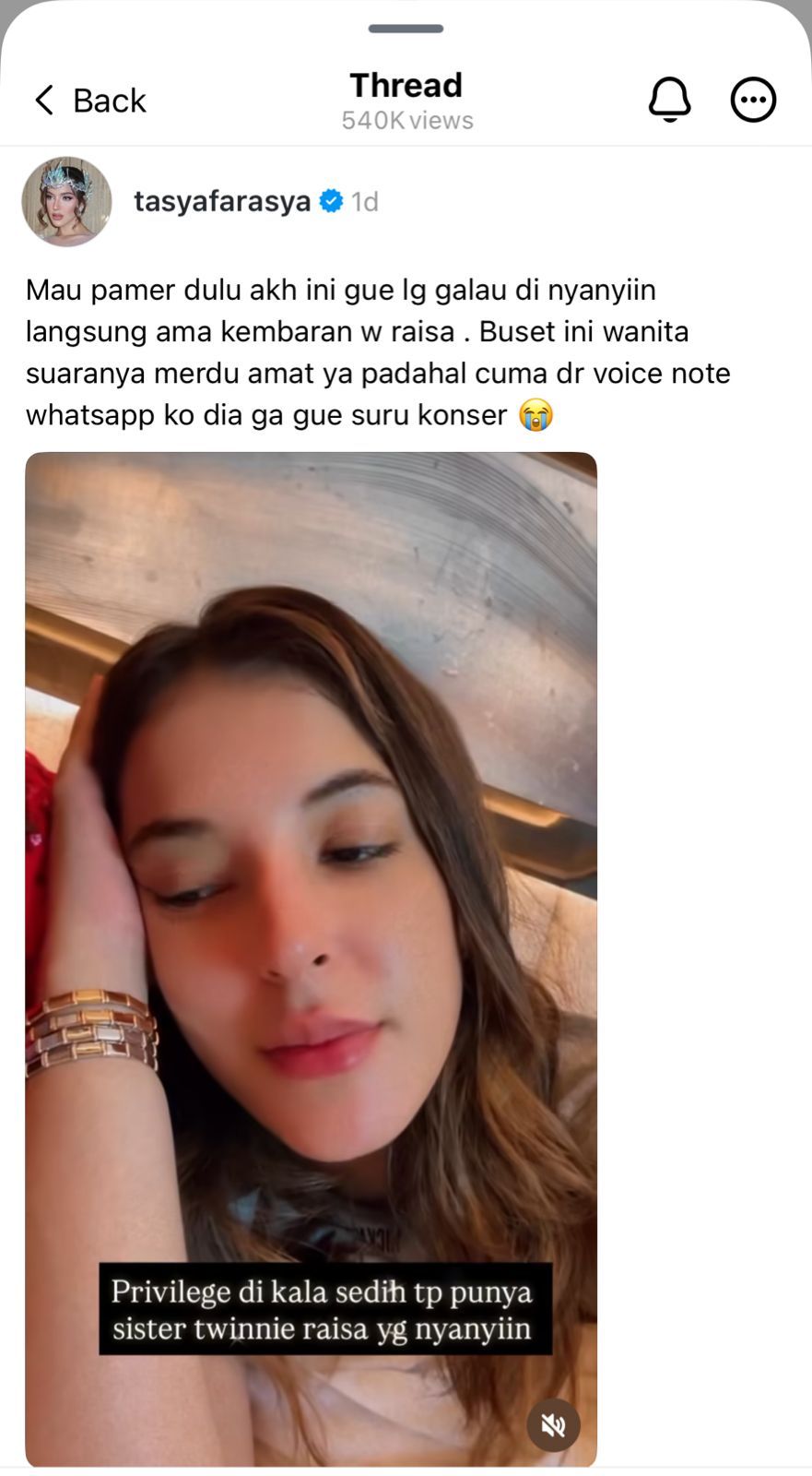 Unggahan Thread Tasya Farasya