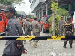 Area Ponpes di Sidoarjo yang Ambruk Disterilkan