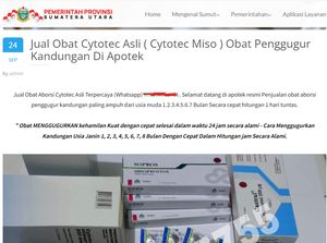 Situs Resmi Pemprov Sumut Dibobol Hacker, Dipakai Promosi Obat Aborsi Situs Resmi Pemprov Sumut Dibobol Hacker, Dipakai Promosi Obat Aborsi