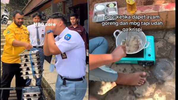 MBG Core di TikTok Ini Tunjukkan Momen Kocak Murid Makan MBG
