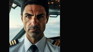 Meme Kocak Mikel Arteta Latihan bak Pilot Pesawat Tempur