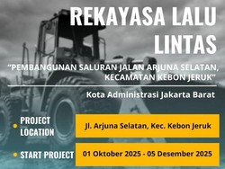 Ada Proyek Saluran Air, Lalin di Kebon Jeruk Jakbar Bakal Direkayasa