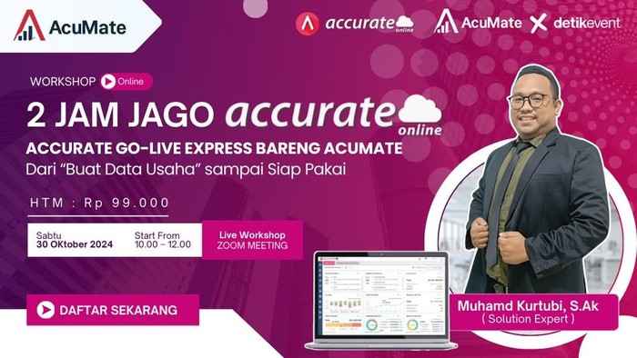 Rahasia Kilat Pembukuan Bisnis, Kuasai Accurate Online dalam 2 Jam!