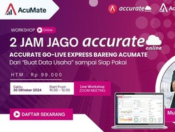 Belajar Cara Praktis Pembukuan Bisnis, Ikuti Workshop 2 Jam Jago Accurate Online