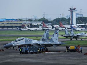 TNI AU Gelar Gladi Demo Udara Sambut HUT ke-80 TNI di Lanud Halim