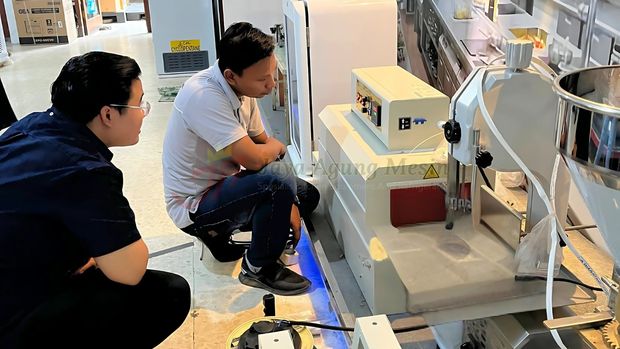 Pengecekan dan pendampingan teknis terkait penggunaan mesin produksi.