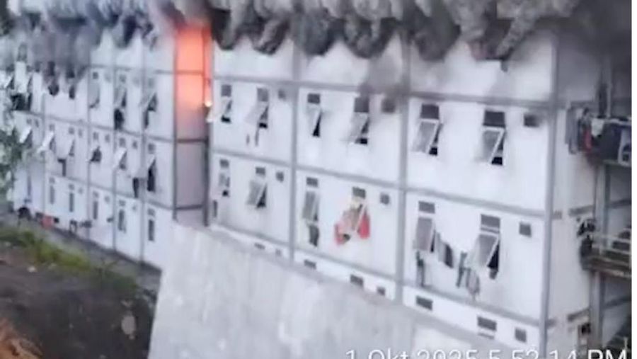 Video: Kebakaran Hunian Pekerja IKN, Asap Hitam Membubung