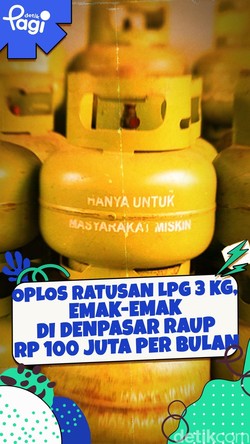 Video: Oplos Ratusan LPG 3 Kg, Emak-emak di Denpasar Raup Rp 100 Juta per Bulan