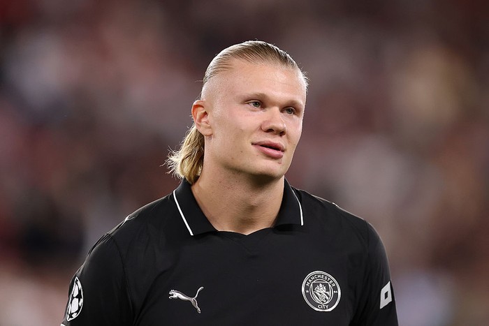 MONACO, MONACO - OCTOBER 01: Erling Haaland of Manchester City during the UEFA Champions League 2025/26 League Phase MD2 match between AS Monaco and Manchester City at Stade Louis II on October 01, 2025 in Monaco, Monaco. (Photo by Alex Pantling/Getty Images)